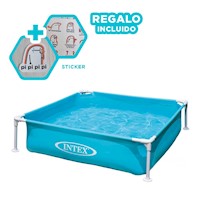 Alberca Desmontable Infantil 1,22 x 1,22 x 30 cm para Patio y Hogar Y+Regalo Sticker